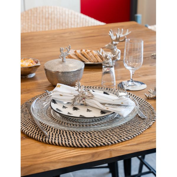 Set de table rond en jute naturelle (Lot de 6) - AUBRY GASPARD