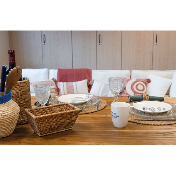 Set de table ronds en jonc naturel Zoho (Lot de 6) - AUBRY GASPARD