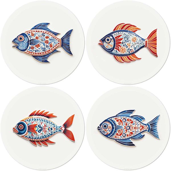 Set de table en vinyle 38 cm Fish