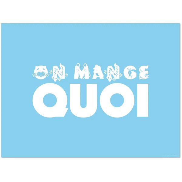 Set de table en vinyle 40 x 30 cm Kids - Ma chérie Mon amour