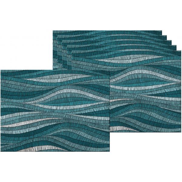 Set de table en vinyle 40 x 30 cm (Lot de 6)