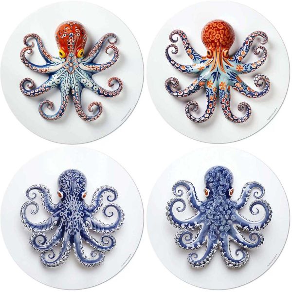 Set de table en vinyle 38 cm Octopus