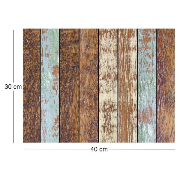 Set de table en vinyle Plancher en bois - CON-0165