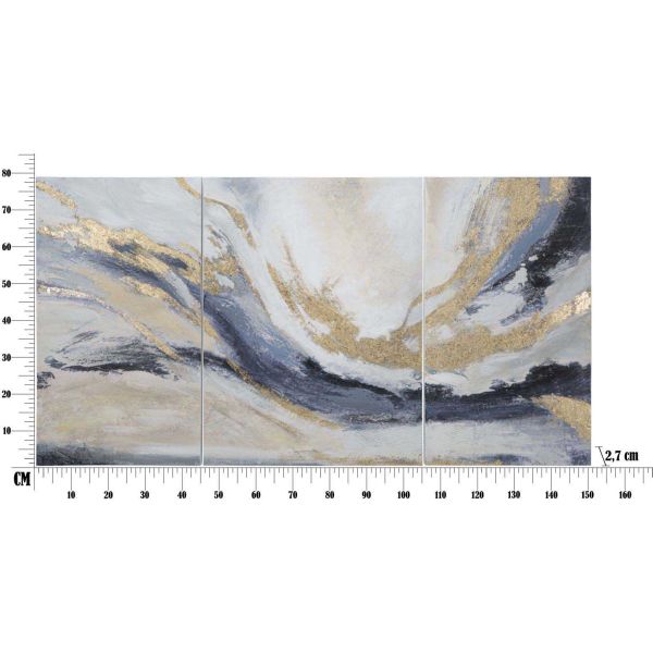 Set de 3 tableaux décoratifs Gaspon - MAU-0280