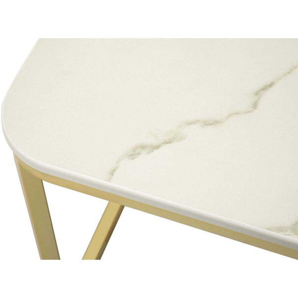 Set de 2 tables d'appoint gigognes en mdf et métal Beautry - 7