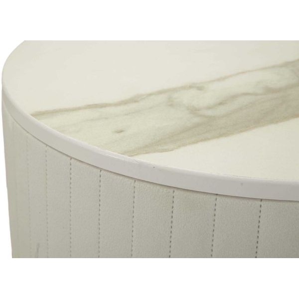 Set de 2 tables d'appoints en mdf et métal Wedding - 7