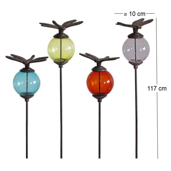 Set de 4 tuteurs boules colorées Animaux - LA GRANDE PRAIRIE