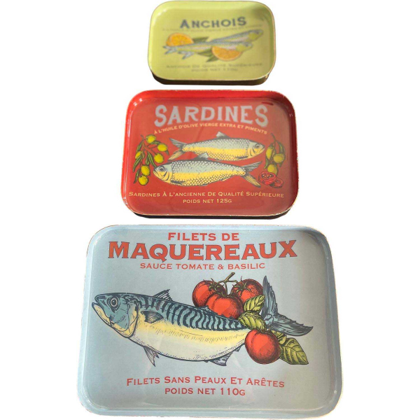Set de 3 vide-poches en métal