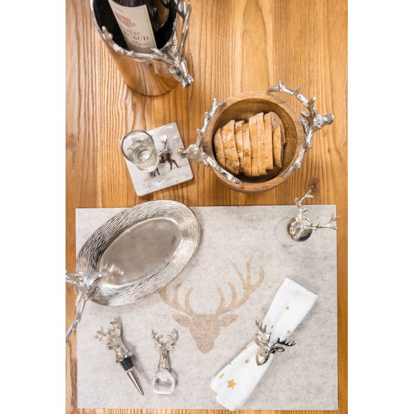 Sets de table en feutrine Cerf (lot de 6) - AUBRY GASPARD