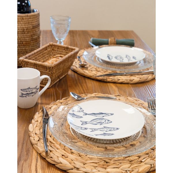 Sets de table ronds en jacinthe - AUBRY GASPARD