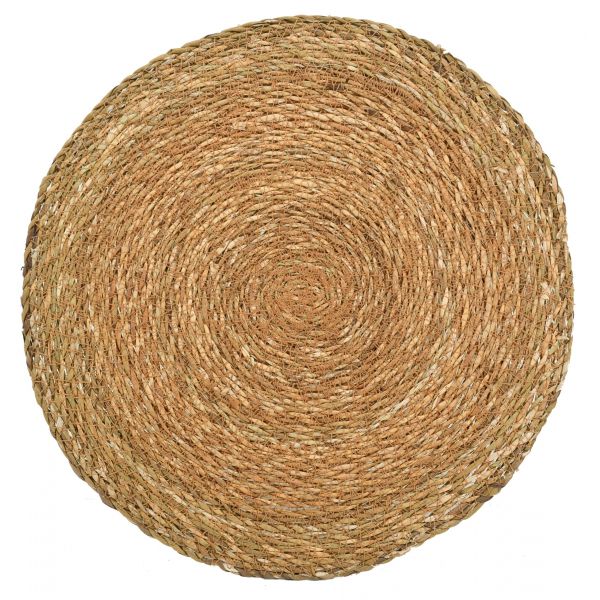 Set de table ronds en jonc naturel Zoho (Lot de 6) - AUB-3973