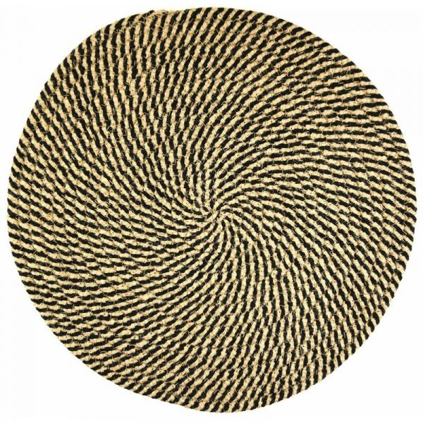 Set de table rond en jute naturelle (Lot de 6) - AUB-4289