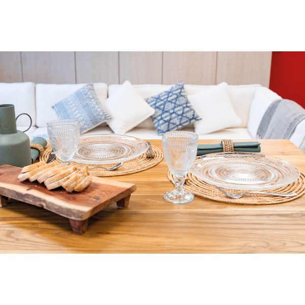 Sets de table ronds en palmier naturel (Lot de 6) - 6
