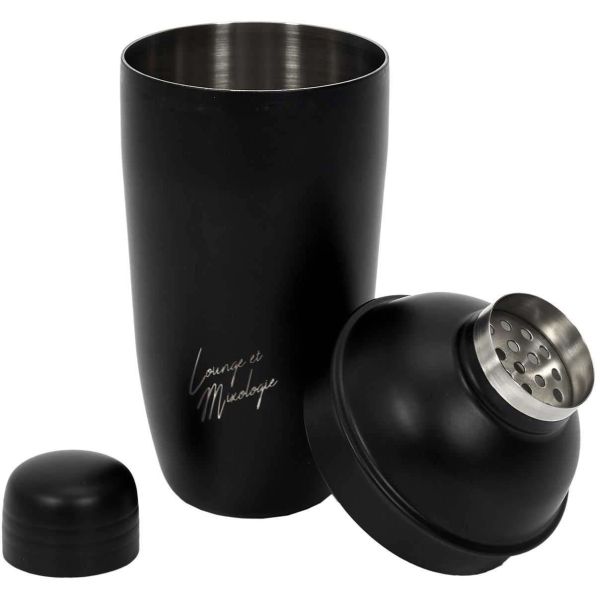 Shaker à cocktail en inox noir 62 cl - 10,90