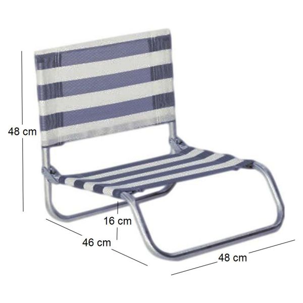 Siege plage en aluminium Basic - 5