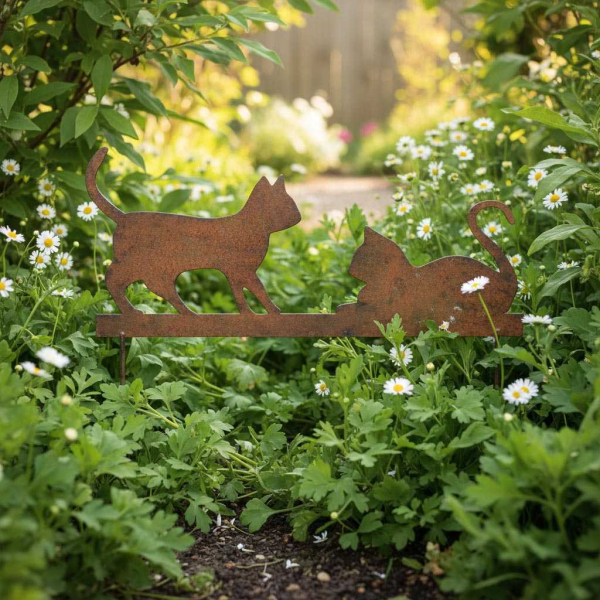 Silhouette en fer Chats sur piques - LA GRANDE PRAIRIE