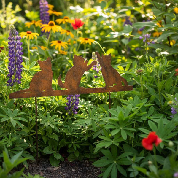 Silhouette en fer Chats sur piques - LA GRANDE PRAIRIE