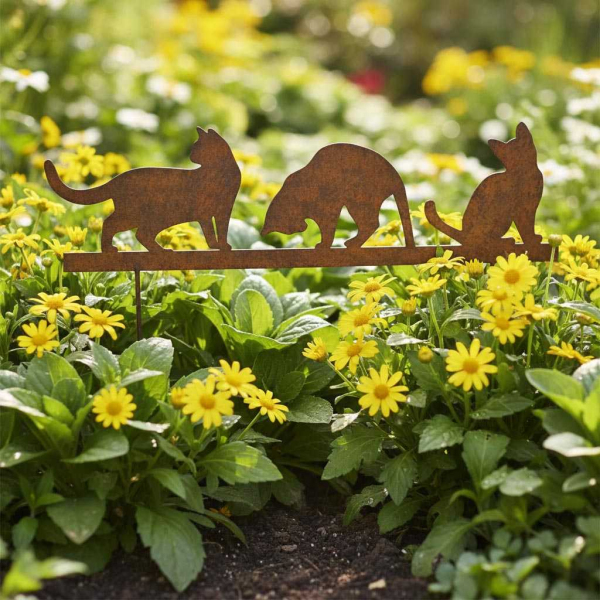 Silhouette en fer Chats sur piques - LA GRANDE PRAIRIE