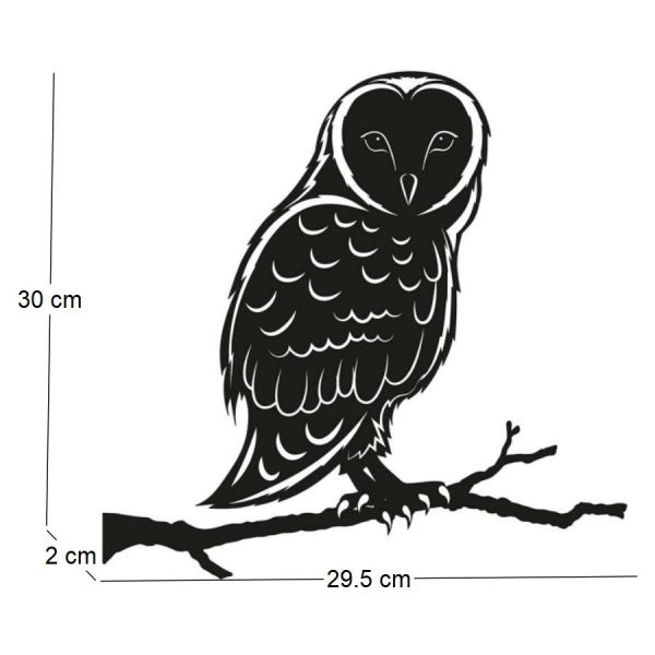 Silhouette sur pique en acier noir - APE-0111