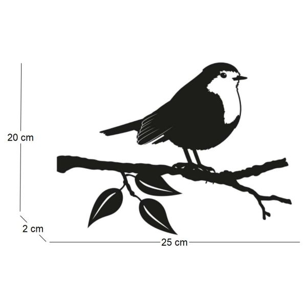 Silhouette sur pique en acier noir - APE-0112