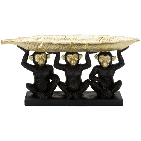 Singe décoratif en polyrésine Monkey trio 43 x 15.7 x 20 cm - 54,90