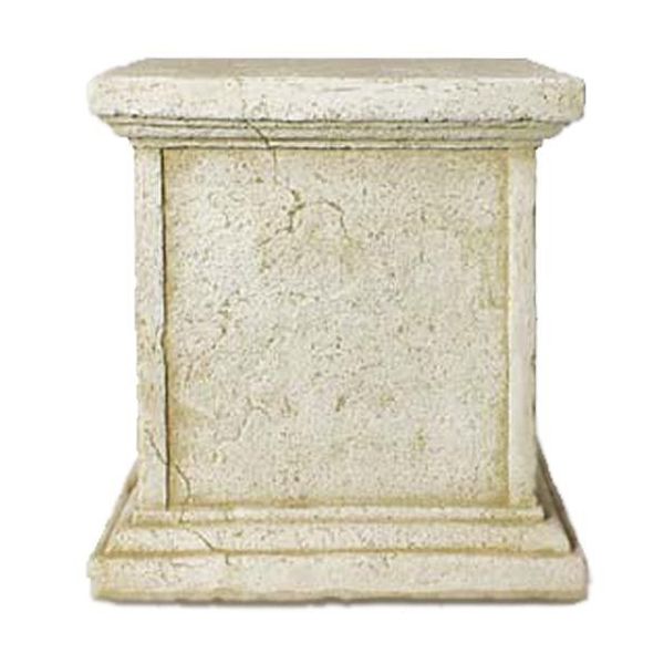 Socle façonné pour statue en pierre reconstituée