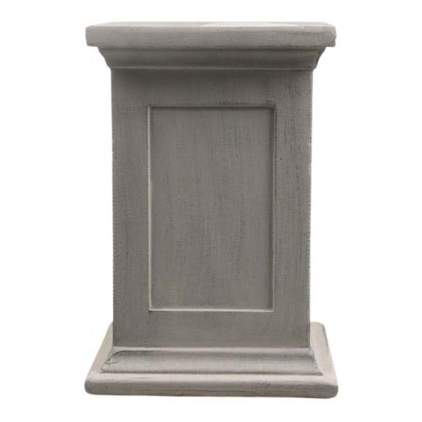 Socle en fibres pour statues 33 x 33 x 50 cm (gris)