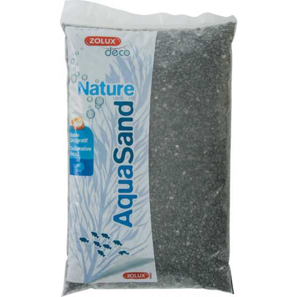 Sol décoratif Aquasand basalte noir 5kg