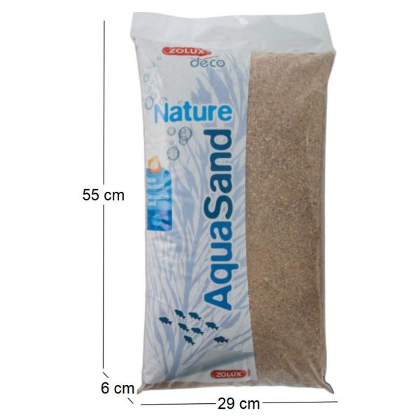 Sol décoratif Aquasand nat rivière 12kg - ZOL-1787
