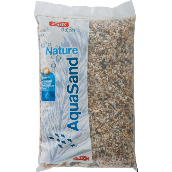 Sol décoratif Aquasand naturel quartz gros 5kg