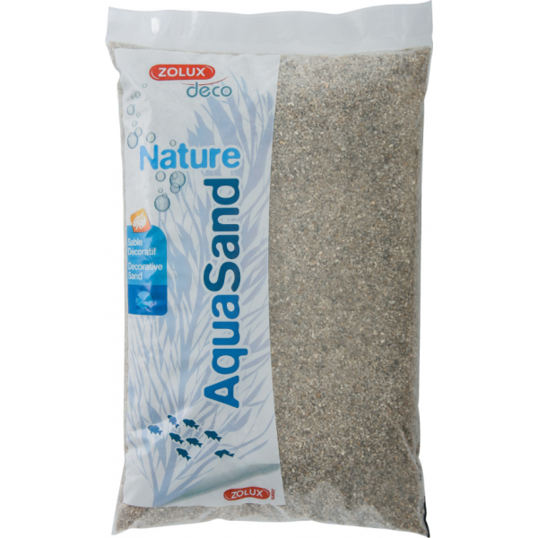 Sol décoratif Aquasand naturel quartz moyen 5kg