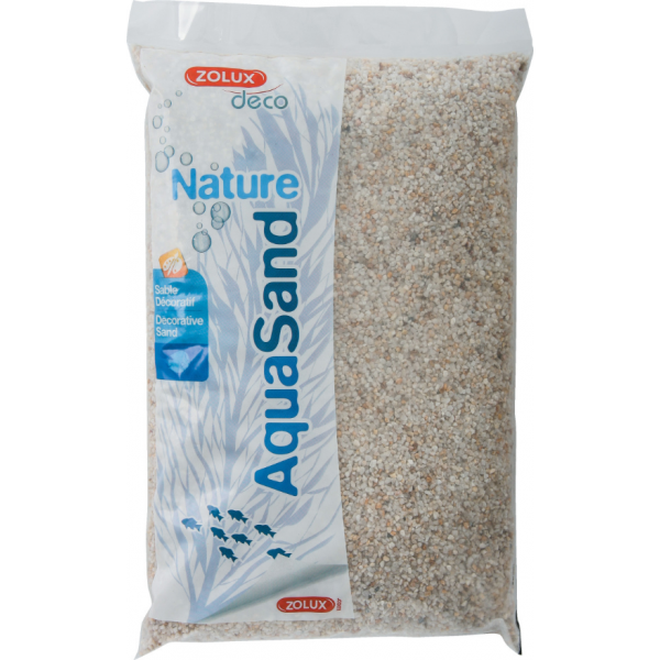 Sol décoratif Aquasand quartz blanc 5kg