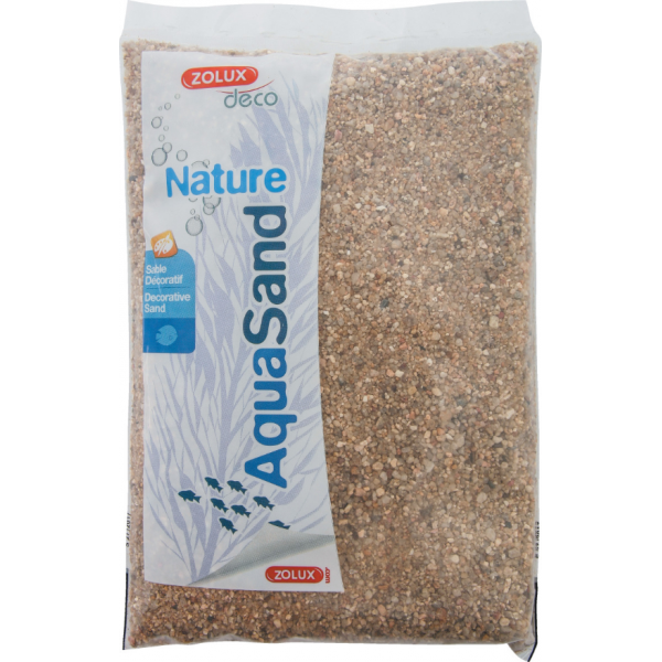 Sol décoratif naturel Aquasand nat rivière 1kg