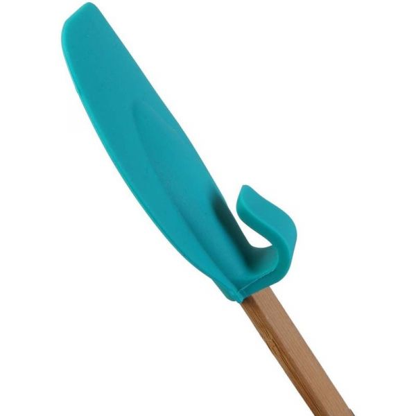 Spatule en bambou et silicone avec accroche - 2,90