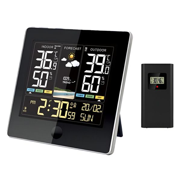 Station météo électronique avec capteur extérieur sans fil - 5