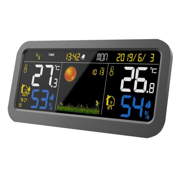 Station météo électronique couleur avec capteur extérieur - 7