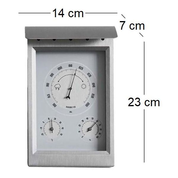 Station météo mécanique en inox - STI-0114