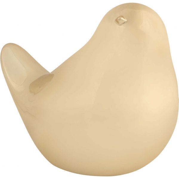 Statue oiseau doré Fat Bird Long - PT