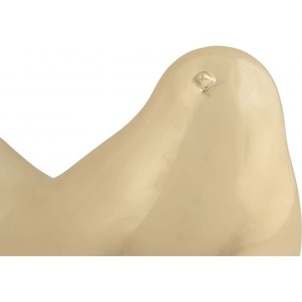 Statue oiseau doré Fat Bird Long - PRE-0810