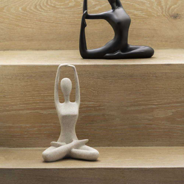 Statue en polyrésine Stretched Lotus - PT