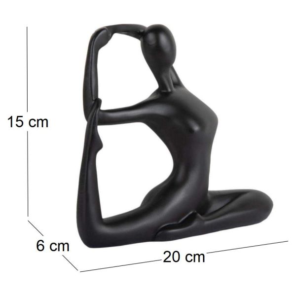 Statue en polyrésine Yoga Bow - 5