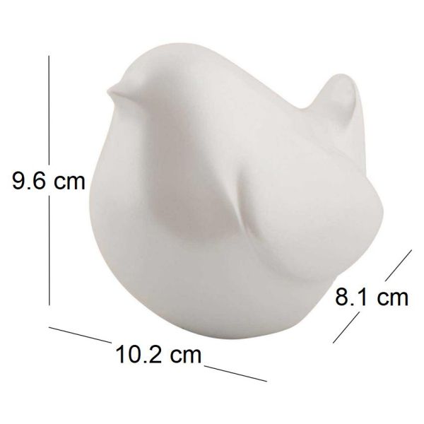 Statue en résine effet métalisé Fat Bird - 5,29