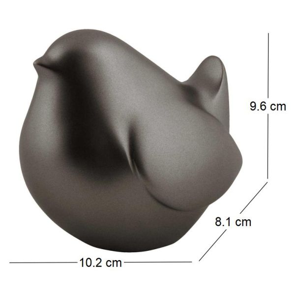 Statue en résine effet métalisé Fat Bird - 5,29