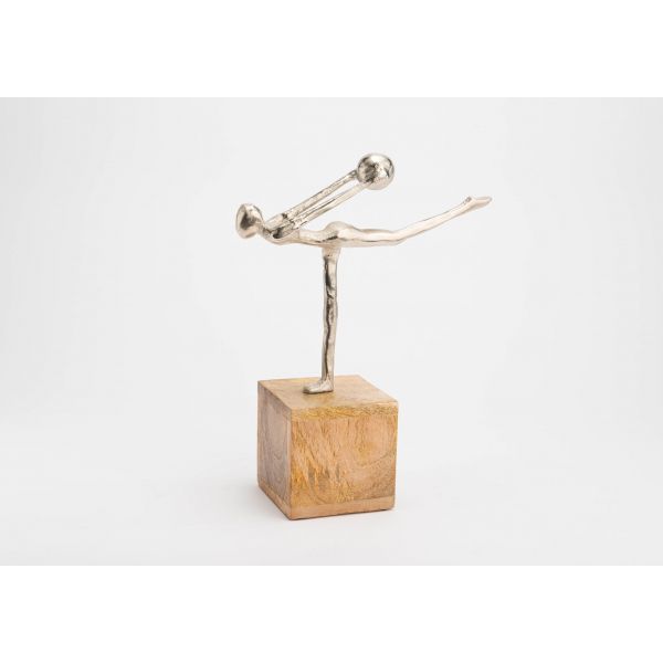 Statuette en aluminium Danseur au ballon - AMADEUS