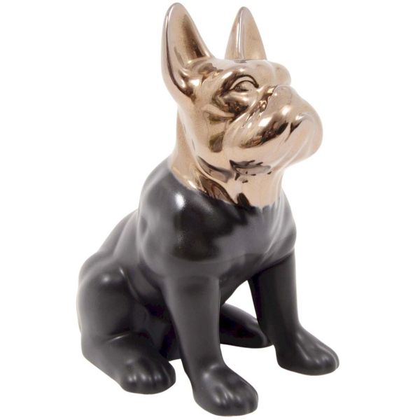 Statuette chien bouledogue en céramique Zoya