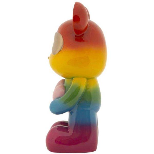 Statuette ourson en polyrésine Rainbow - 6