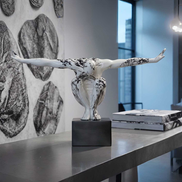 Statuette en polyérésine Gymnaste 50 x 16 x 34 cm - MAURO FERRETTI