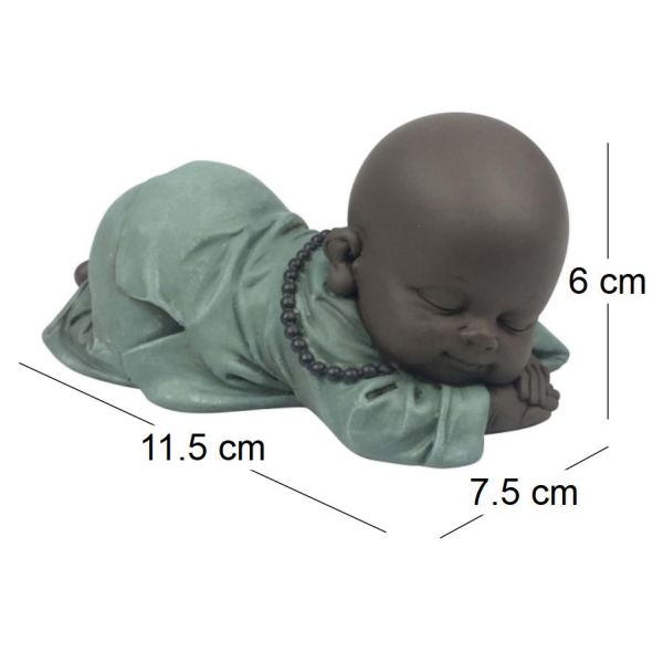 Statuette en polyrésine Bonze ronfleur - SUC-0286