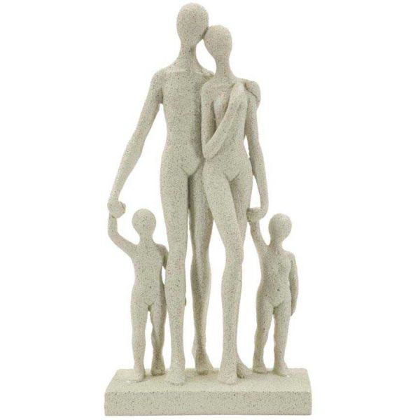 Statuette en polyrésine Family stons 16 x 8 x 30.5 cm