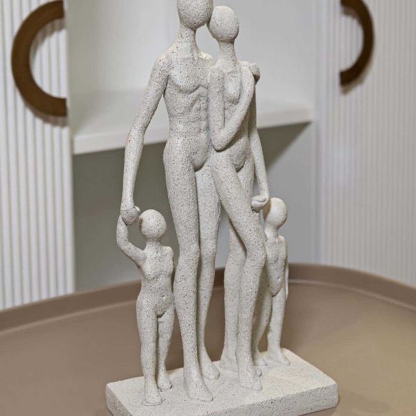 Statuette en polyrésine Family stons 16 x 8 x 30.5 cm - MAURO FERRETTI